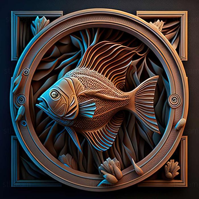 3D модель Скалярная рыба Леопольда (STL)